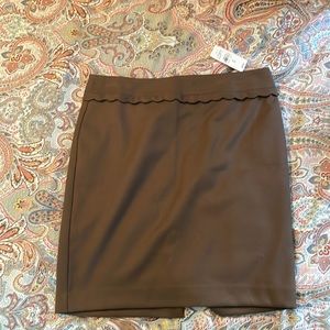 Brown up to knee skirt from LOFT